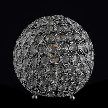 Gemma 8.25" Acrylic/Metal LED Table Lamp - JONATHAN Y